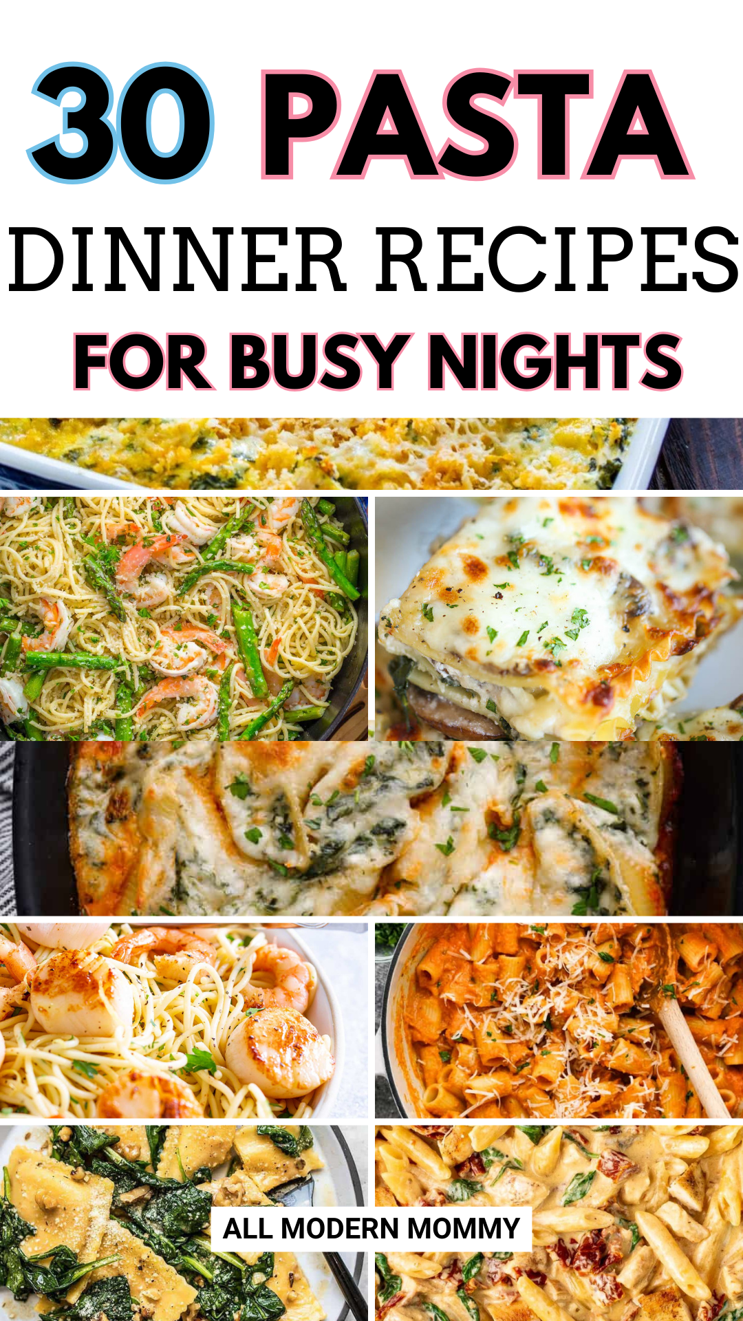 pasta dinner recipes for weeknights