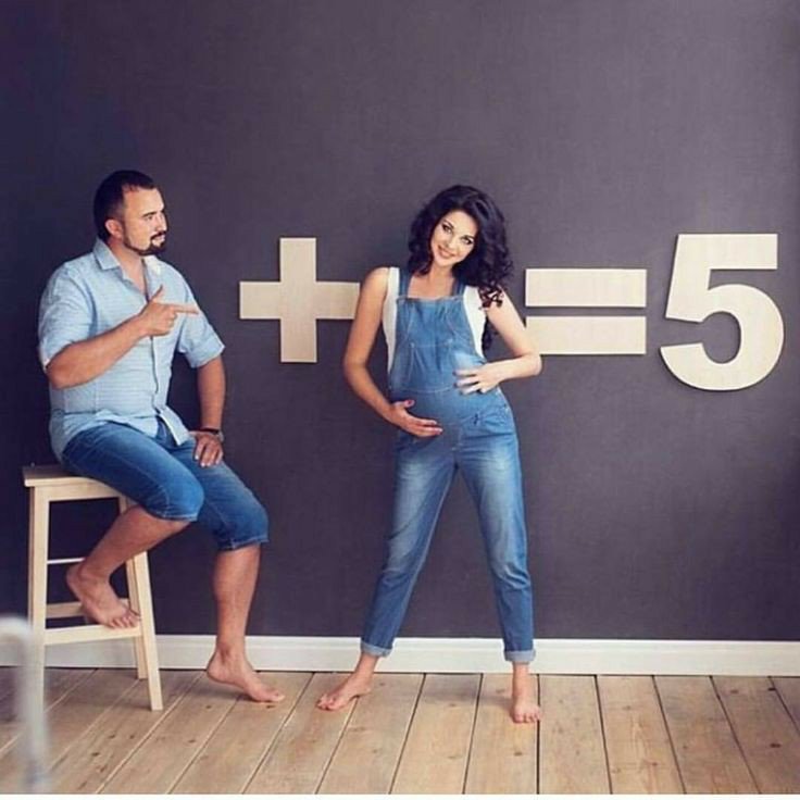 equations on the wall pregnancy announcement idea 
