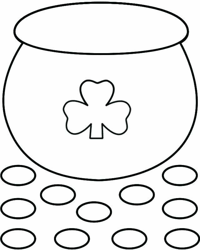 Pot of gold worksheet March activities for kids