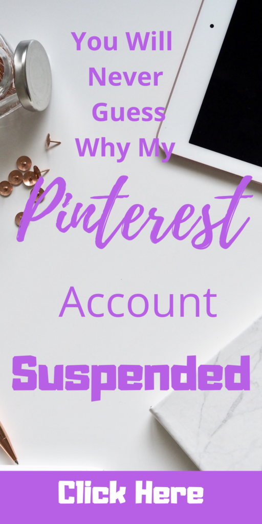 why my Pinterest Account was suspended for spam 