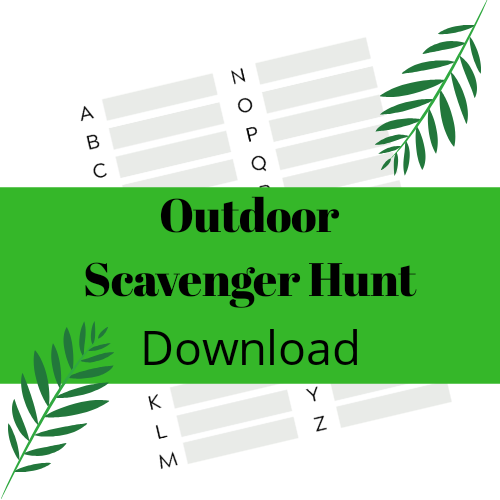 Outdoor Scavenger Hunt Printable Download