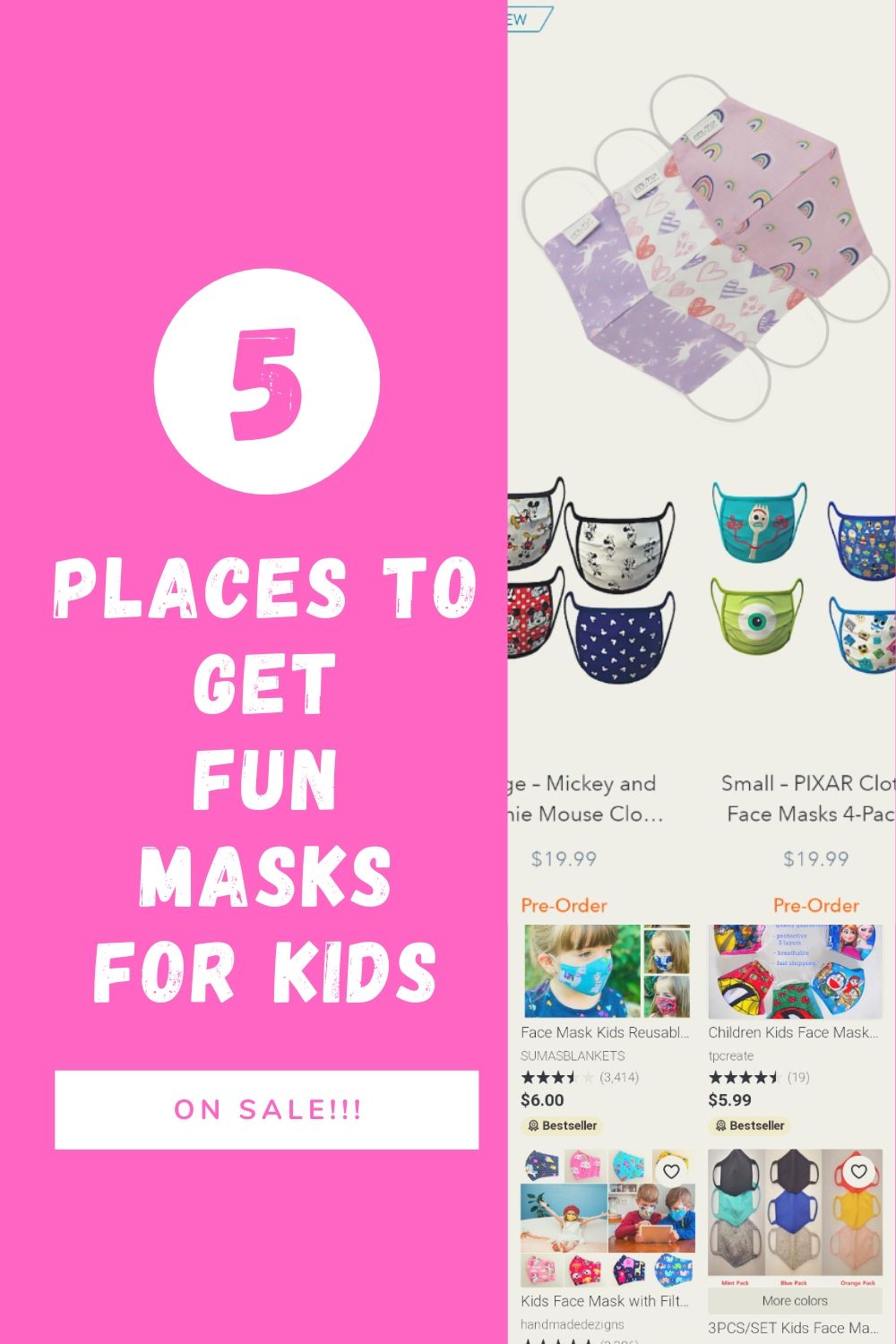 Where To Find Cute Face Masks For Kids