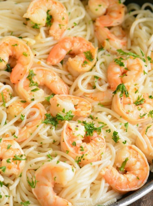 Delicious Garlic Butter Shrimp Pasta Recipe | Quick & Easy