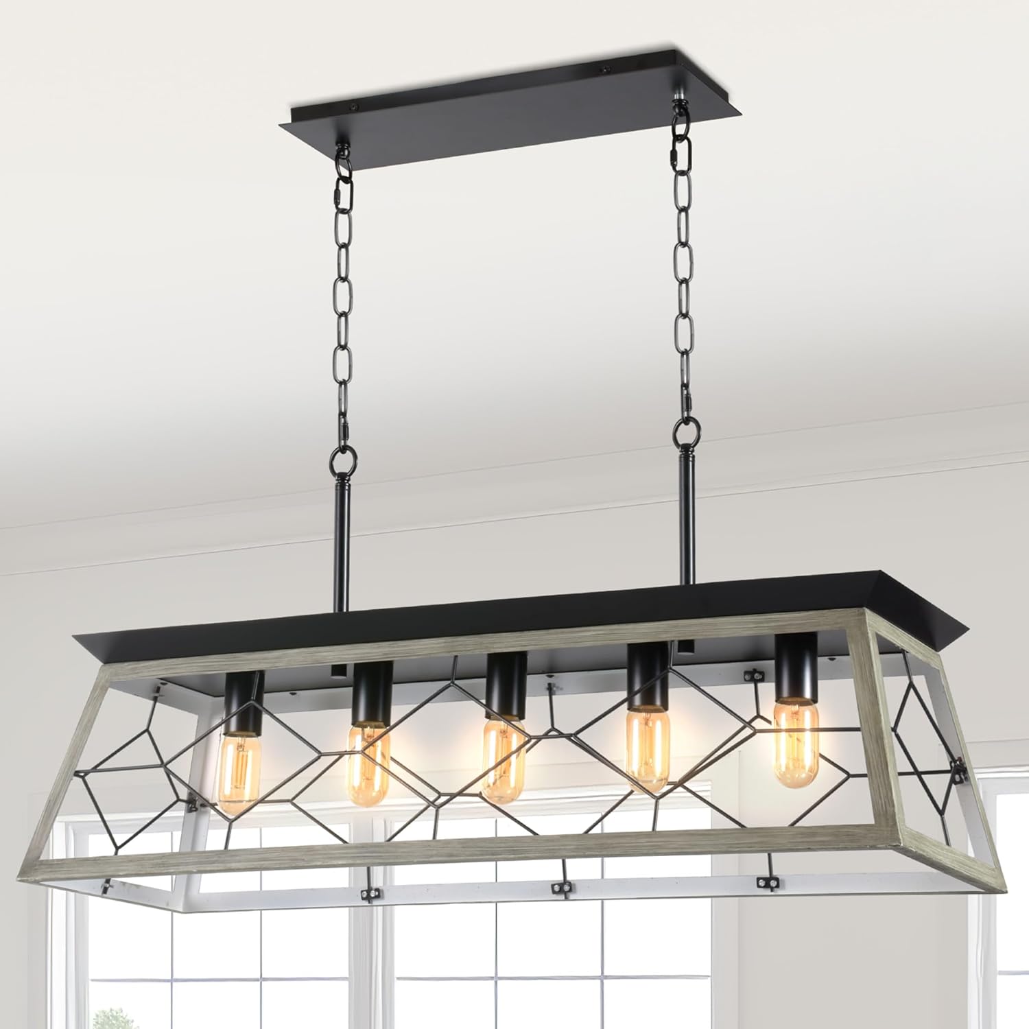 12 Rustic Farmhouse Dining Room Light Fixtures