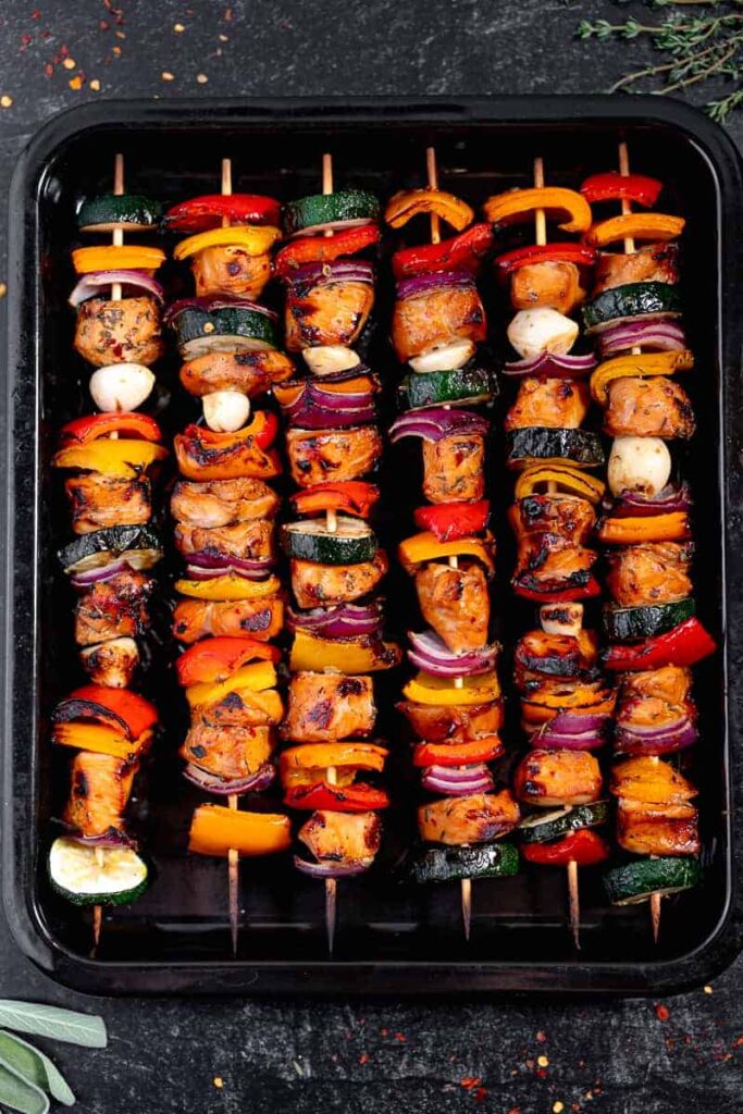 Grilled Chicken Skewers 