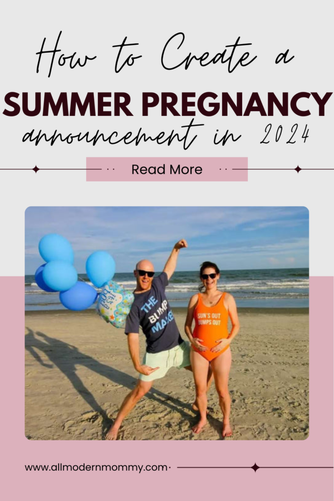 summer pregnancy announcement 