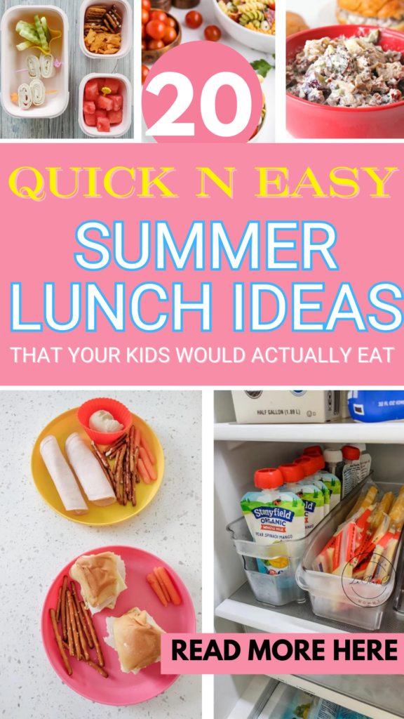 summer lunch ideas for kids at home 