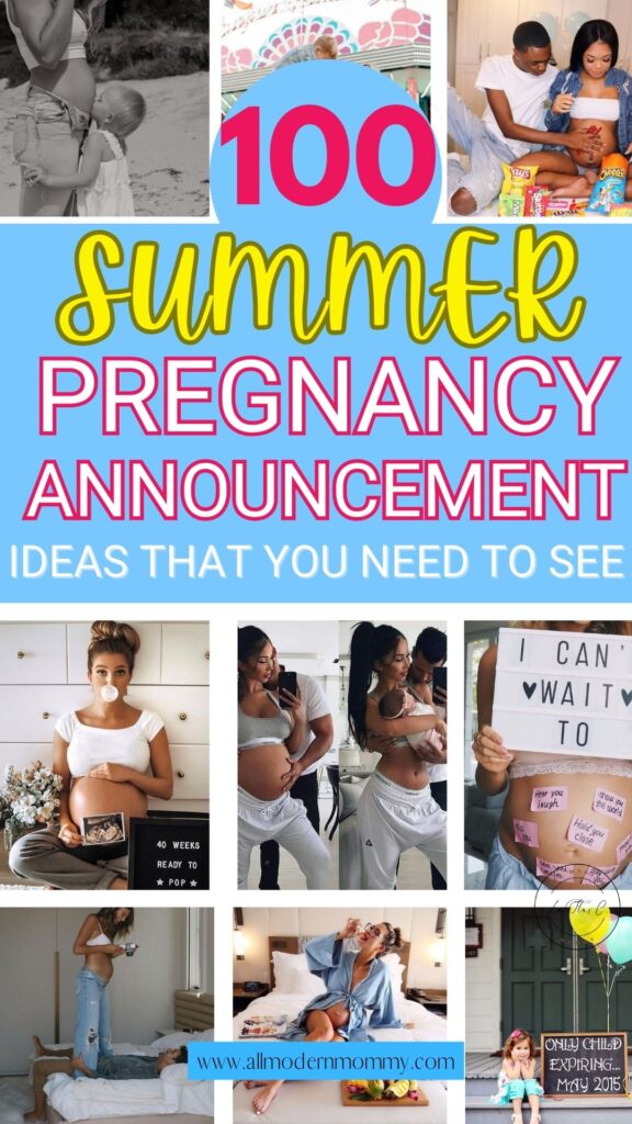 summer pregnancy announcement ideas 