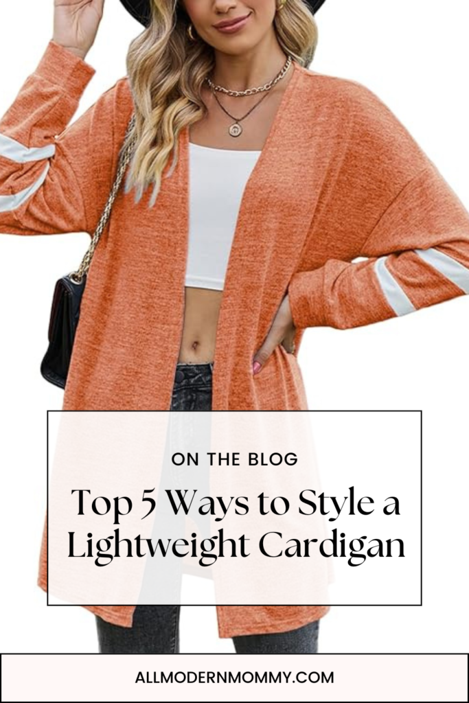 5 ways to style a lightweight cardigan 