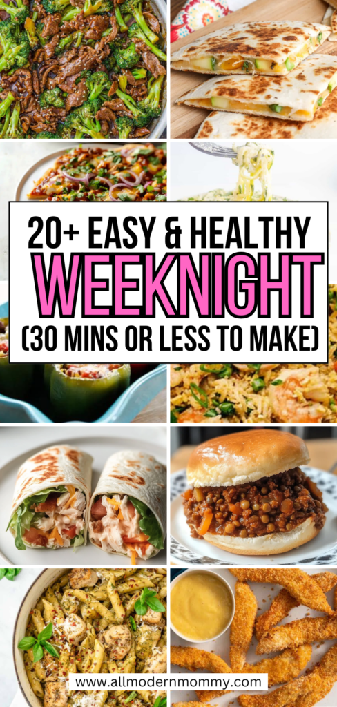 30 Minute Healthy Meals for Family (Quick & Easy Dinners)