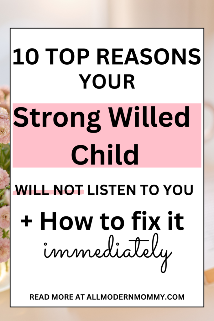 strong willed child and how to fix it immediately