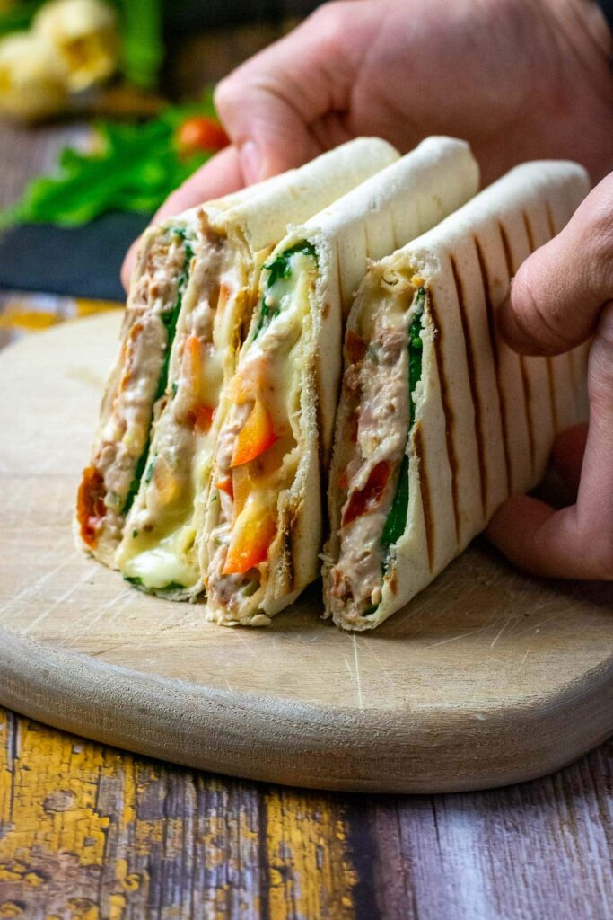 lunch-ideas-for-work-tuna-melt-wrap