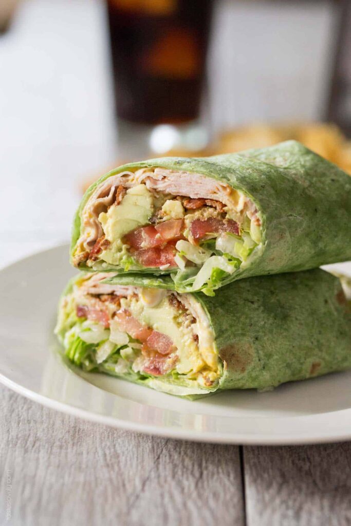 lunch-ideas-for-work-turkey-avocado-wrap