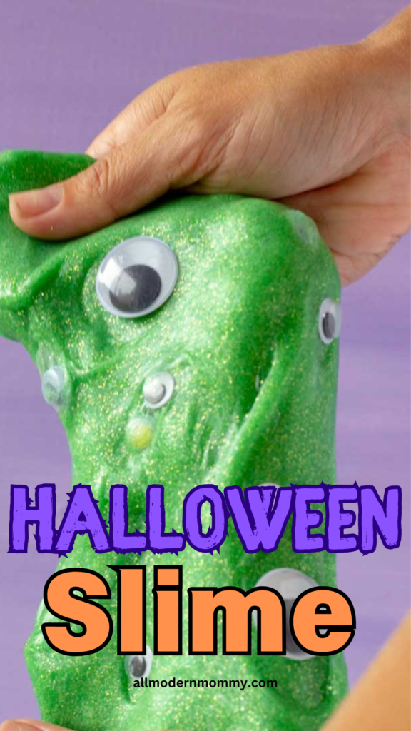 Halloween Crafts for Kids -Halloween slime 2