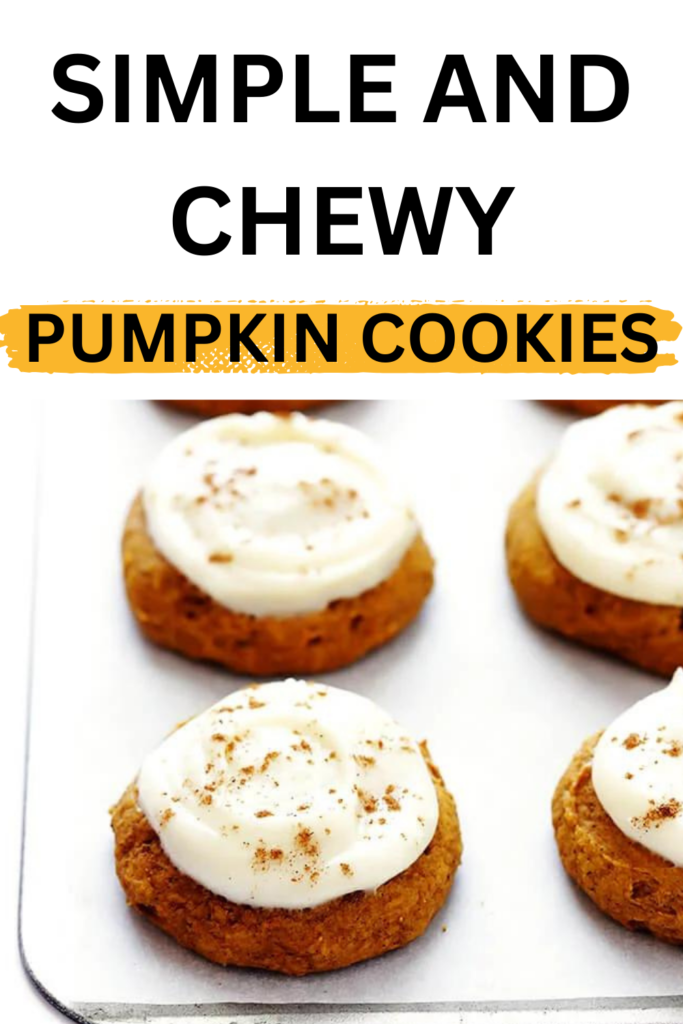 simple pumpkin cookies with cream cheese 