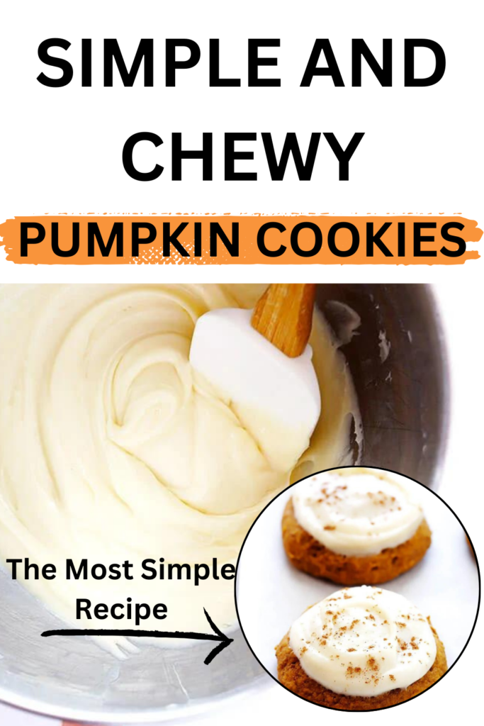 pumpkin cookies with cream cheese frosting 