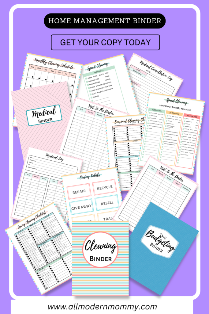 home management binder