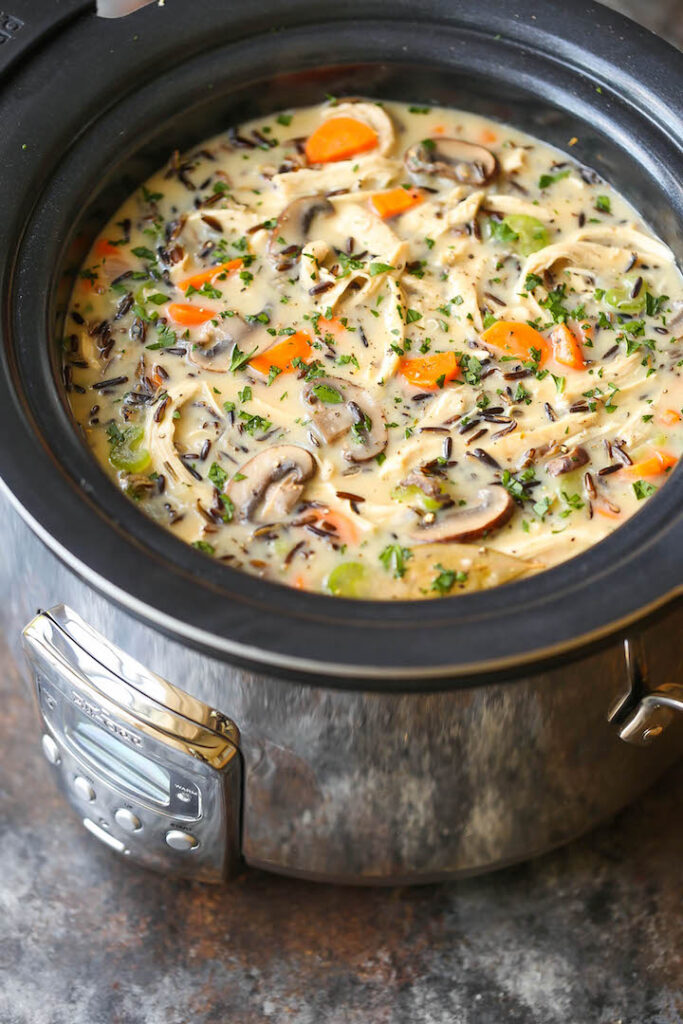 crockpot chicken and wild rice 