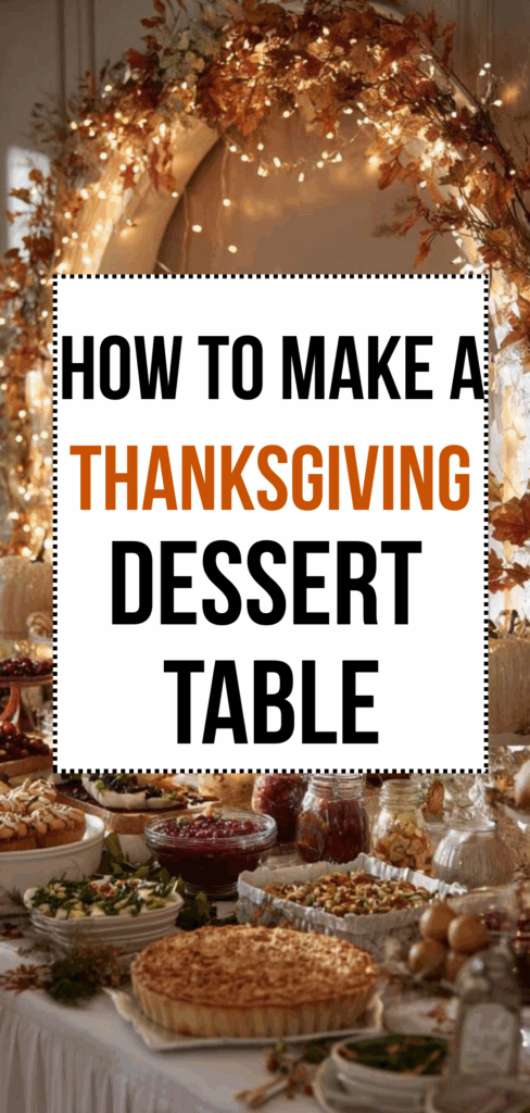 How to Make a Thanksgiving Dessert Table (Simple, Beautiful & Kid ...